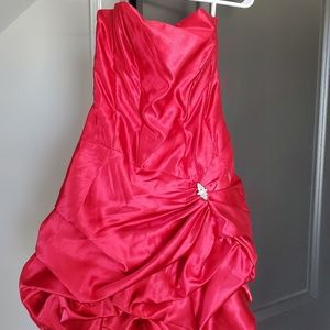 Red homecoming or prom dress